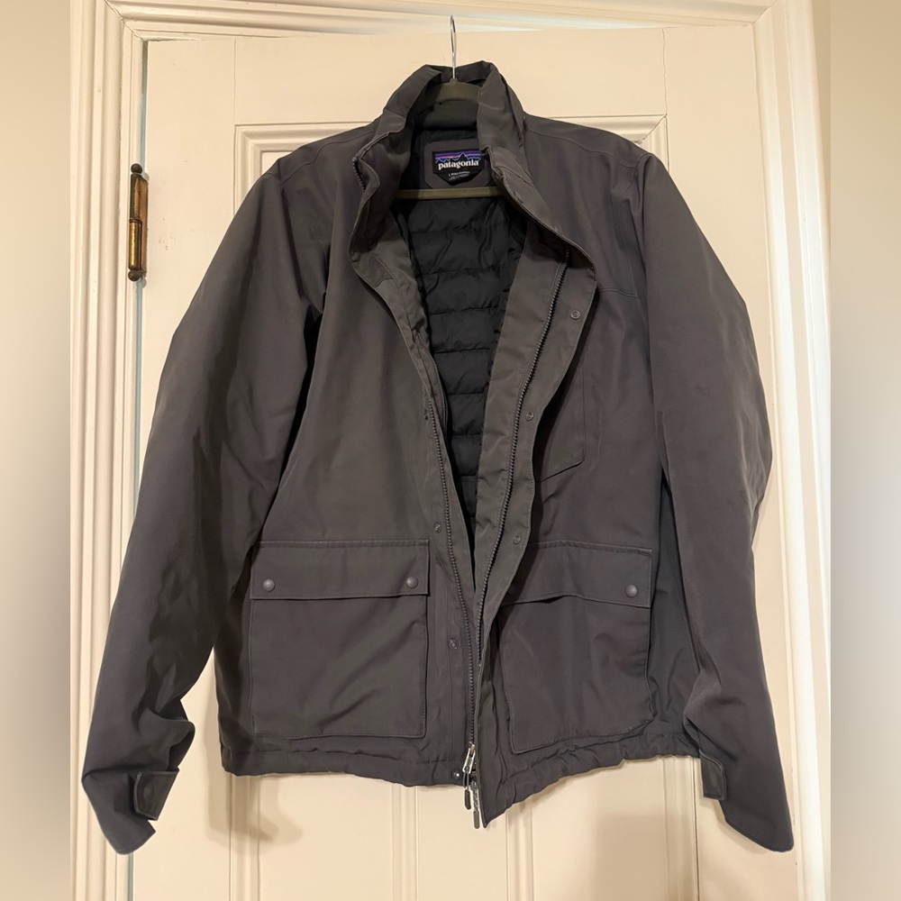 Patagonia Men's Topley Down Insulated Jacket L Charcoal